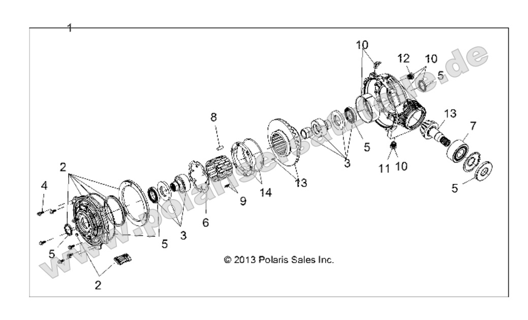 DRIVE TRAIN, FRONT GEARCASE