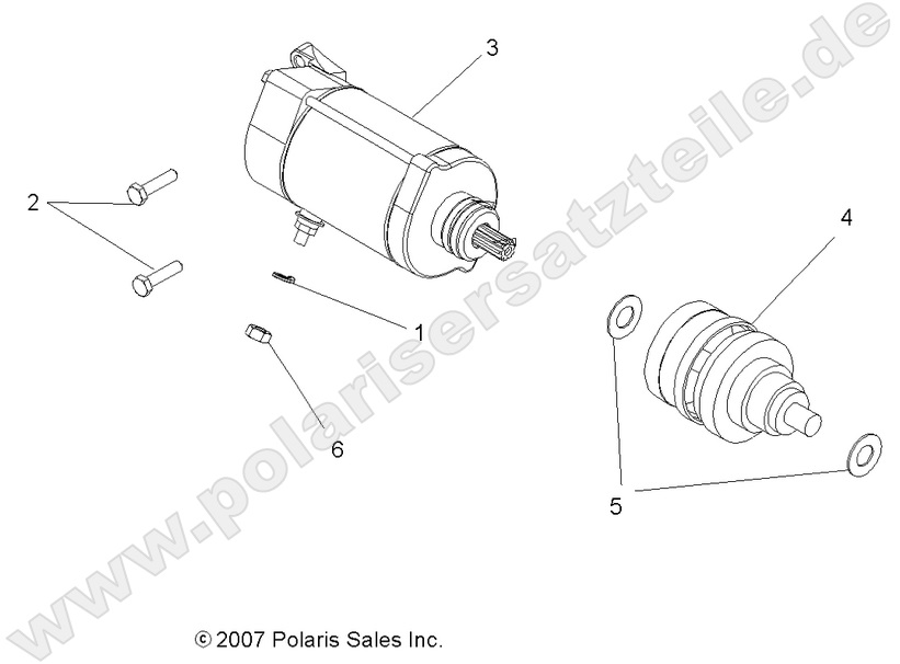 ENGINE, STARTING MOTOR