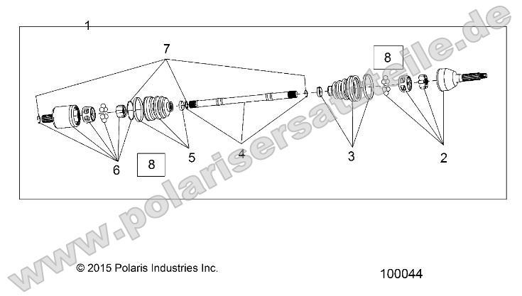 Drive Train, Front Half Shaft