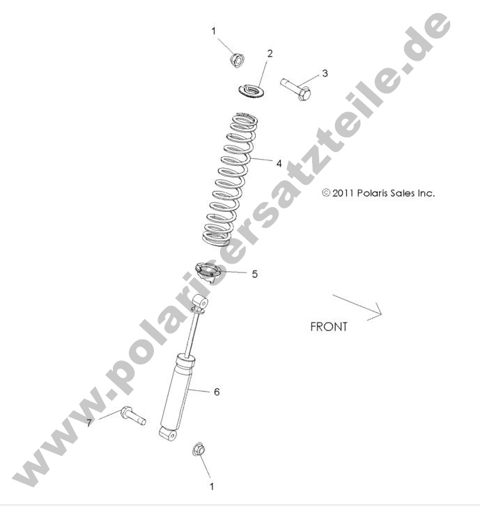 SUSPENSION, REAR SHOCK MOUNTING