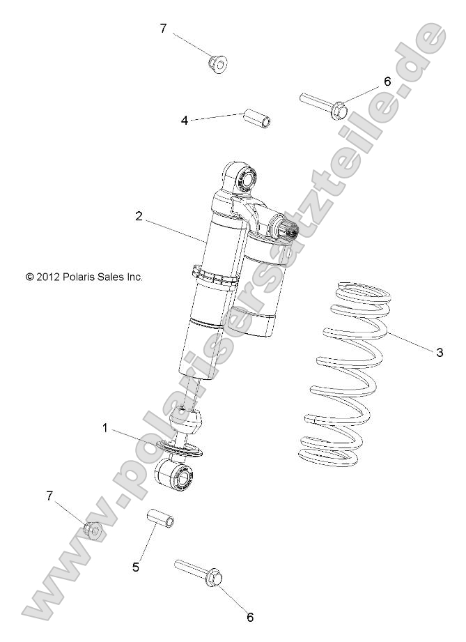 Suspension, Shock, Front, Mounting