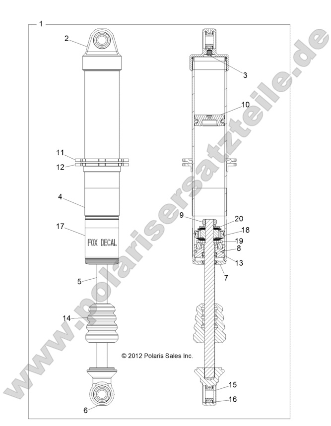 SUSPENSION, REAR SHOCK