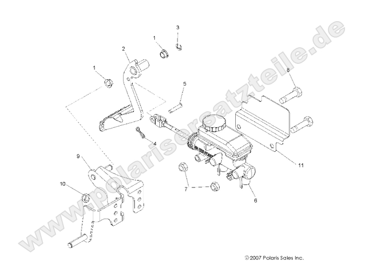 BRAKES, PEDAL and MASTER CYLINDER