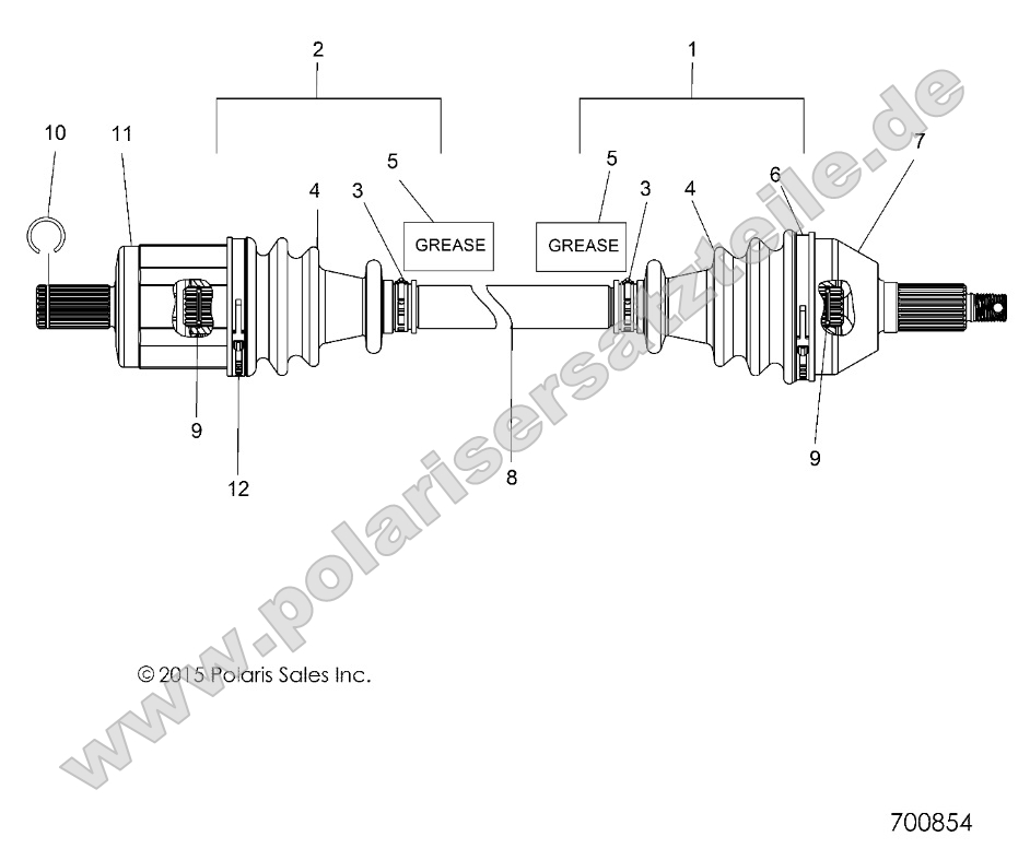 Drive Train, Front Half Shaft