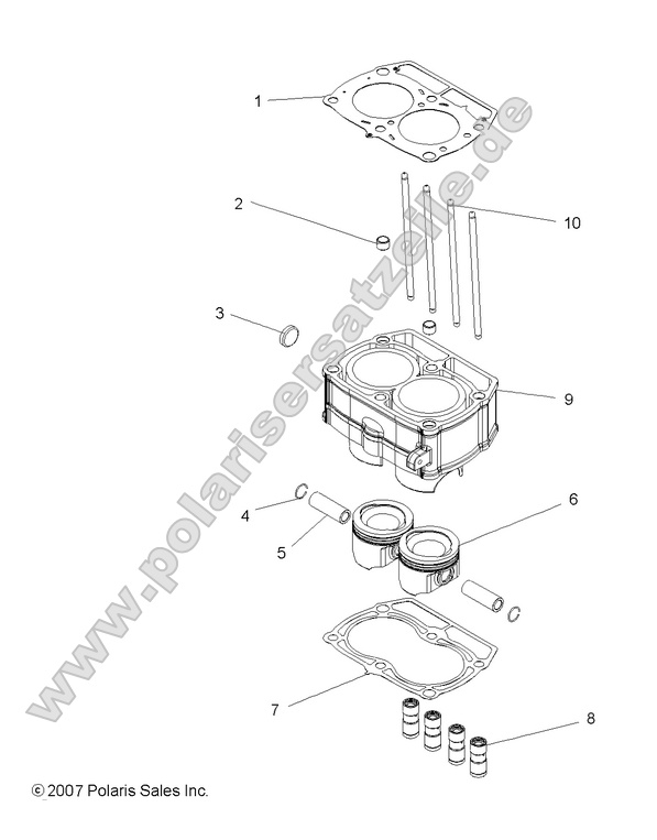 engine piston and cylinder