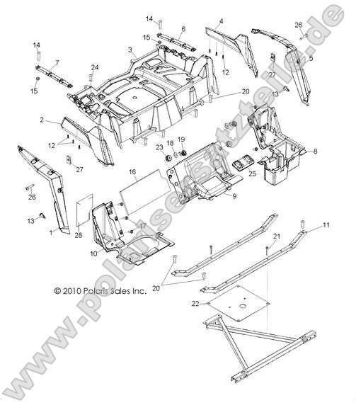 BODY, REAR RACK and FENDERS