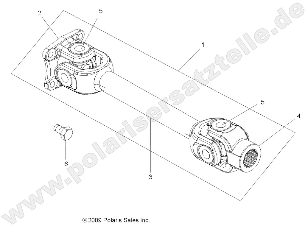 DRIVE TRAIN, PROP SHAFT, REAR