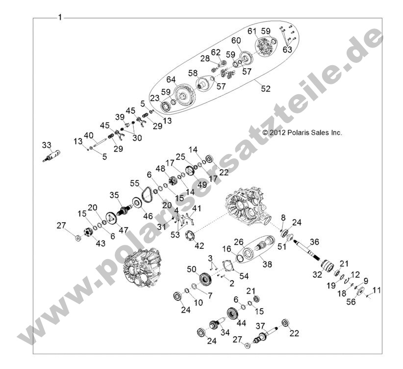 DRIVE TRAIN, MAIN GEARCASE INTERNALS