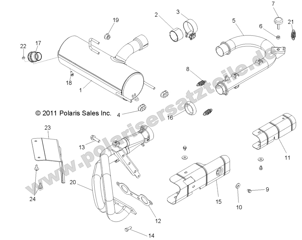 ENGINE, EXHAUST SYSTEM