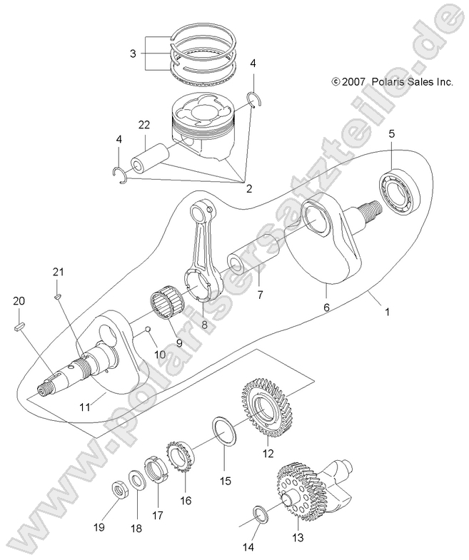 ENGINE, CRANKSHAFT and PISTON