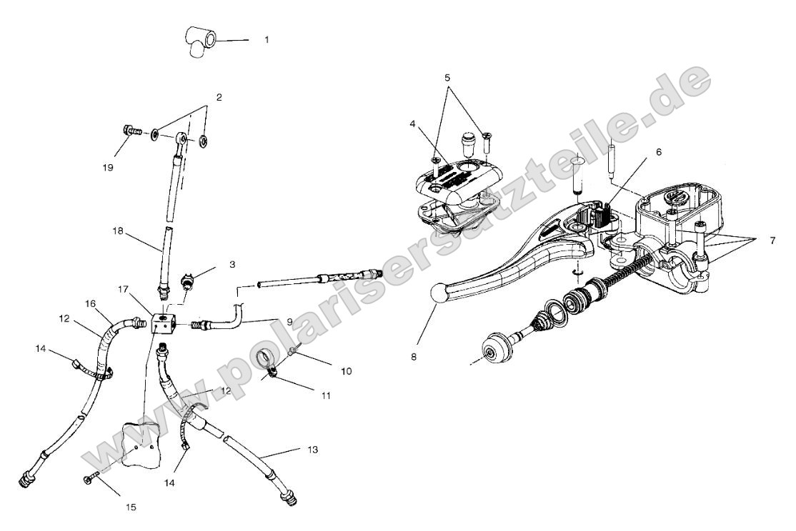 Controls - Master Cylinder/Brake Line