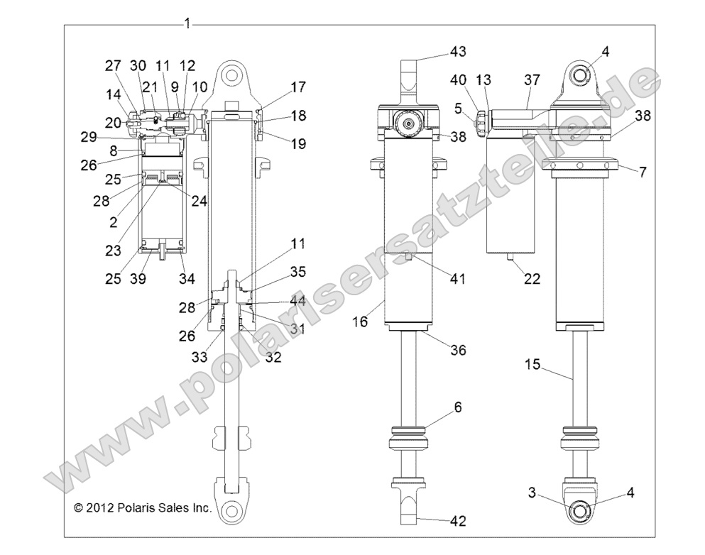 SUSPENSION, REAR SHOCK (7043938)