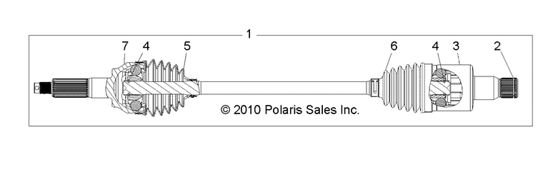 DRIVE TRAIN, REAR HALF SHAFT