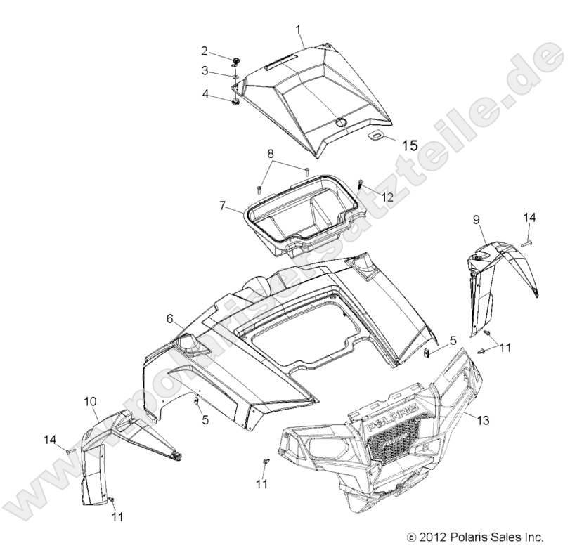 BODY, HOOD and FRONT BODY
