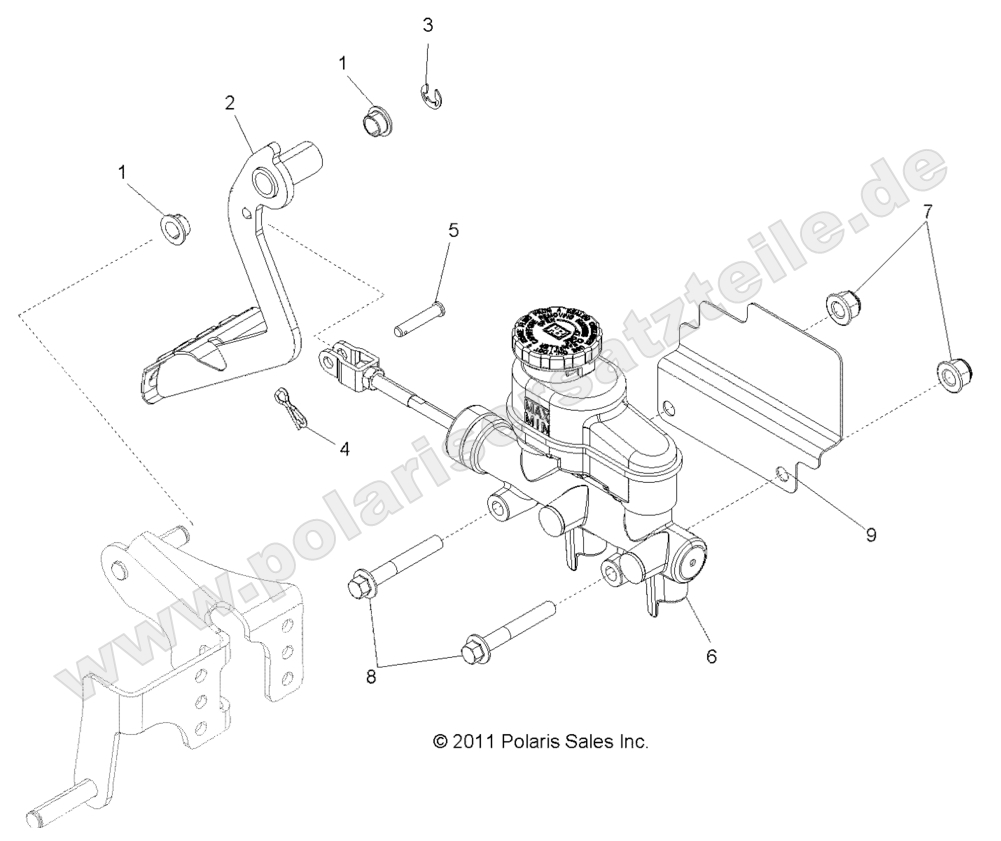 BRAKES, PEDAL and MASTER CYLINDER