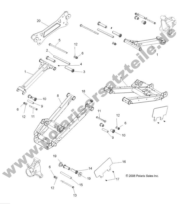 SUSPENSION, REAR CONTROL ARMS