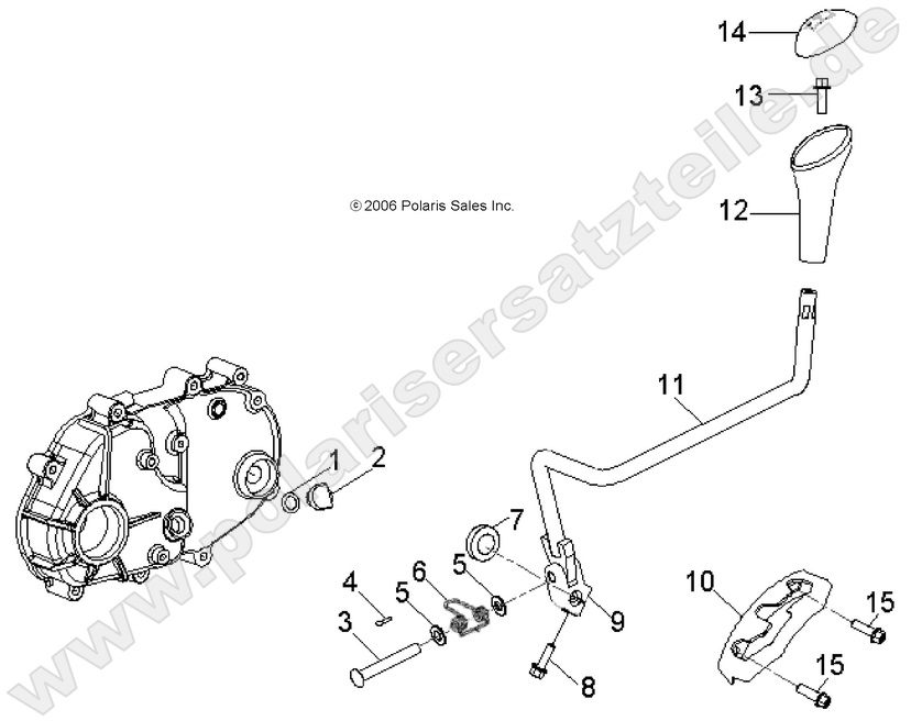 DRIVE TRAIN, TRANSMISSION SHIFT LEVER