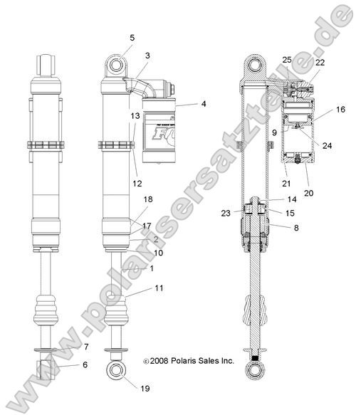 SUSPENSION, FRONT SHOCK
