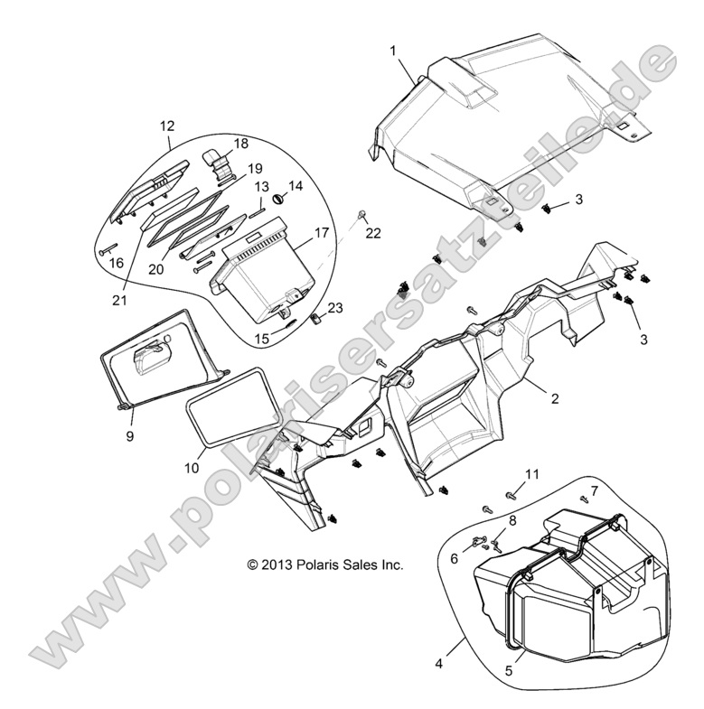 BODY, DASH AND GLOVEBOX