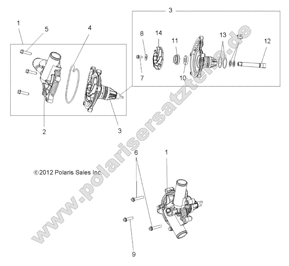 Engine, Cooling, Waterpump