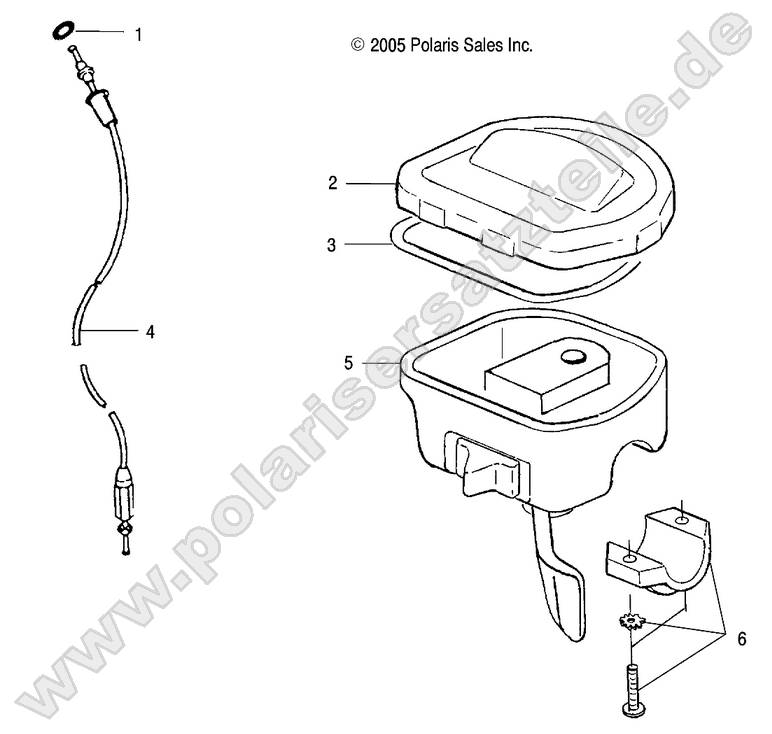 CONTROLS-THROTTLE ASM/CABLE