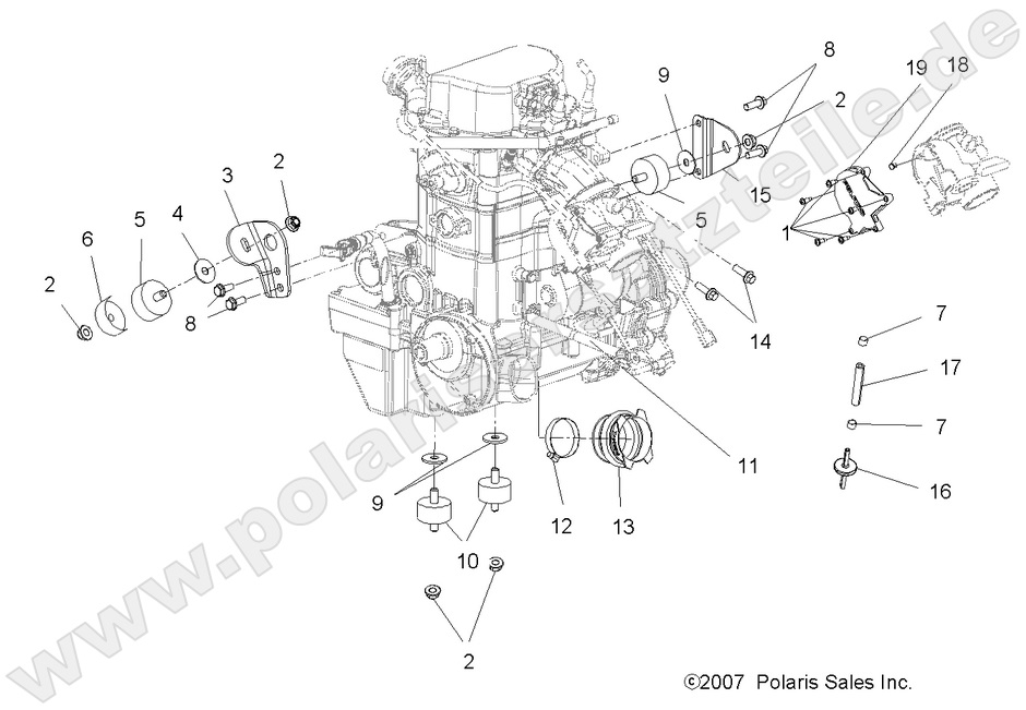 ENGINE, MOUNTING