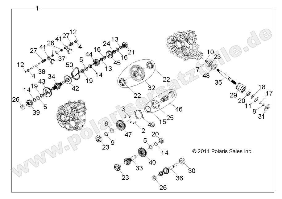 DRIVE TRAIN, MAIN GEARCASE INTERNALS