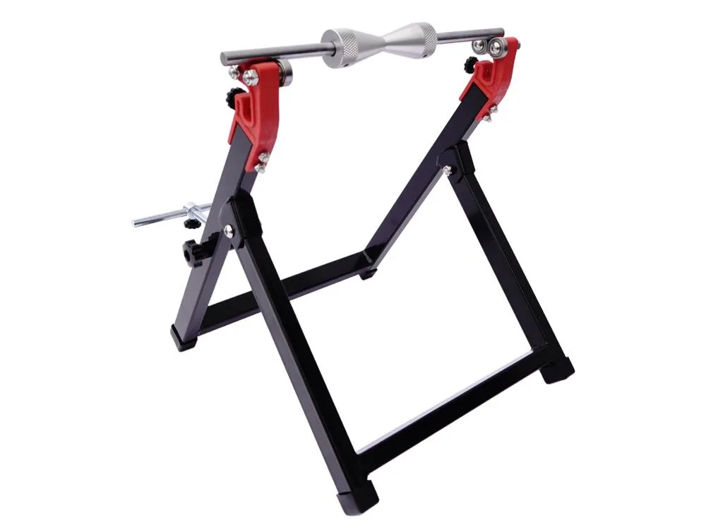 TMP-Motorrad-Auswuchtgeraet-Wuchtbock-klappbar-schwarz-rot-1 TMP Motorrad Felgen Auswuchtgerät / Wuchtbock klappbar - schwarz-rot