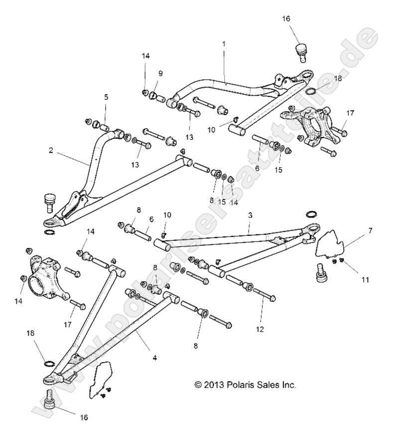 SUSPENSION, FRONT CONTROL ARMS