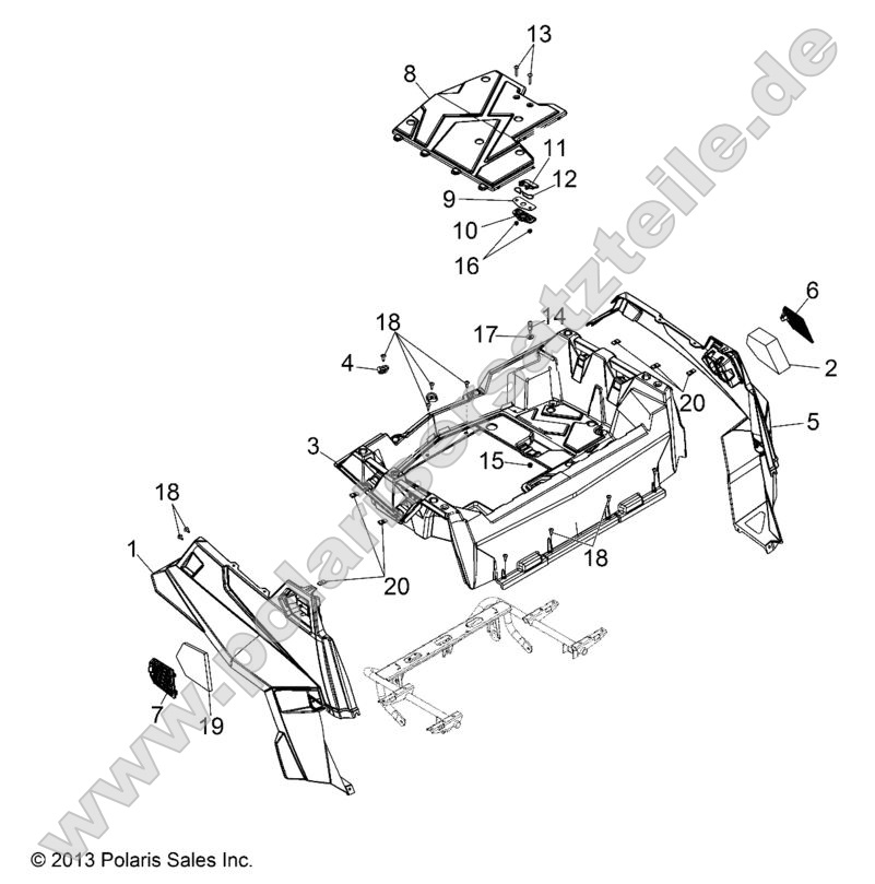 BODY, REAR RACK and FENDERS