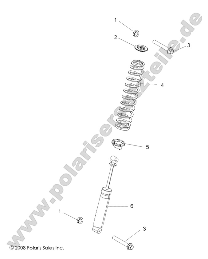 SUSPENSION, REAR SHOCK MOUNTING