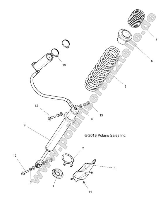 SUSPENSION, REAR SHOCK MOUNTING