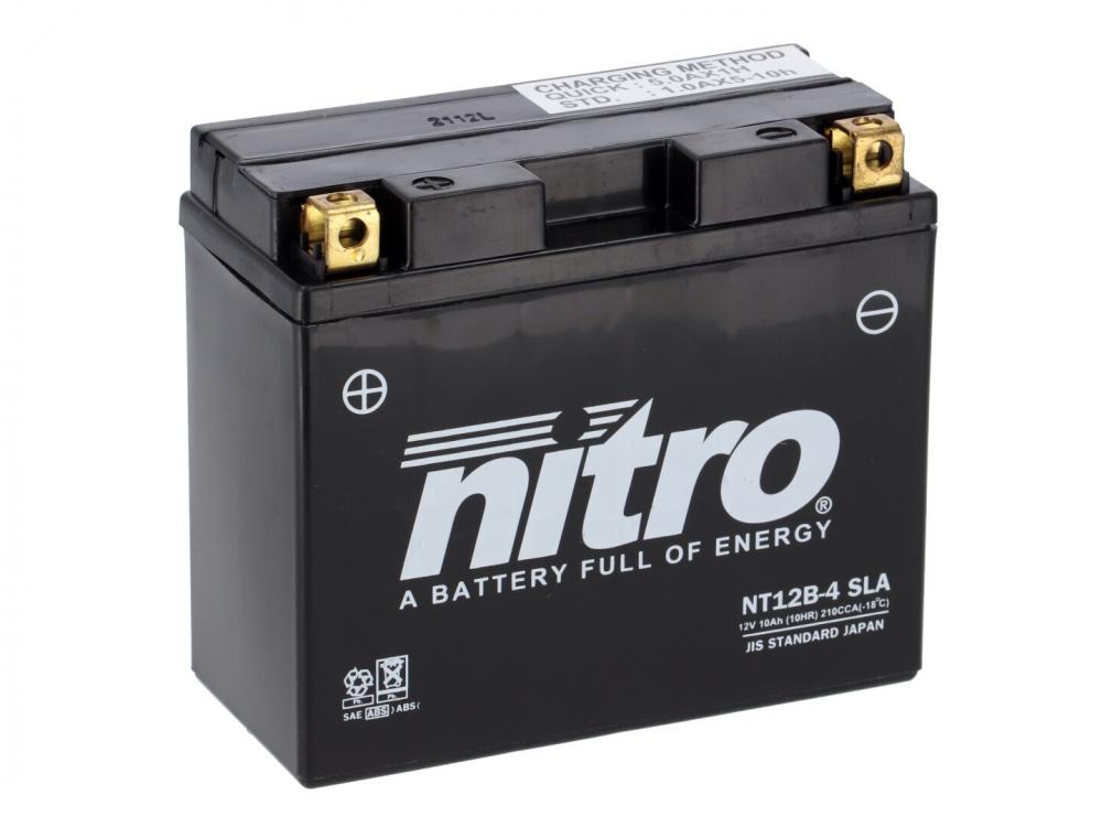 Nitro_NT12B_4_YT12B_BS_AGM_Batterie_12V_10AH___Einbaufertig_YT12_B4_9114 Nitro NT12B-4 / YT12B-BS AGM Batterie 12V 10AH - Einbaufertig (YT12-B4)