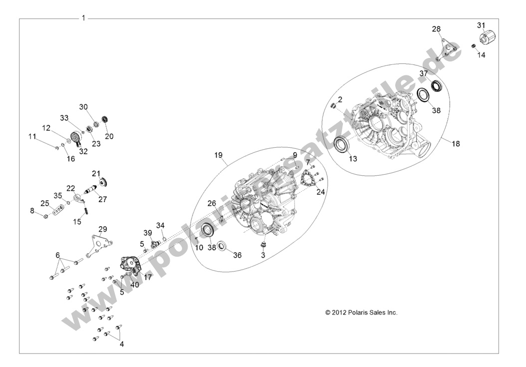 DRIVE TRAIN, MAIN GEARCASE