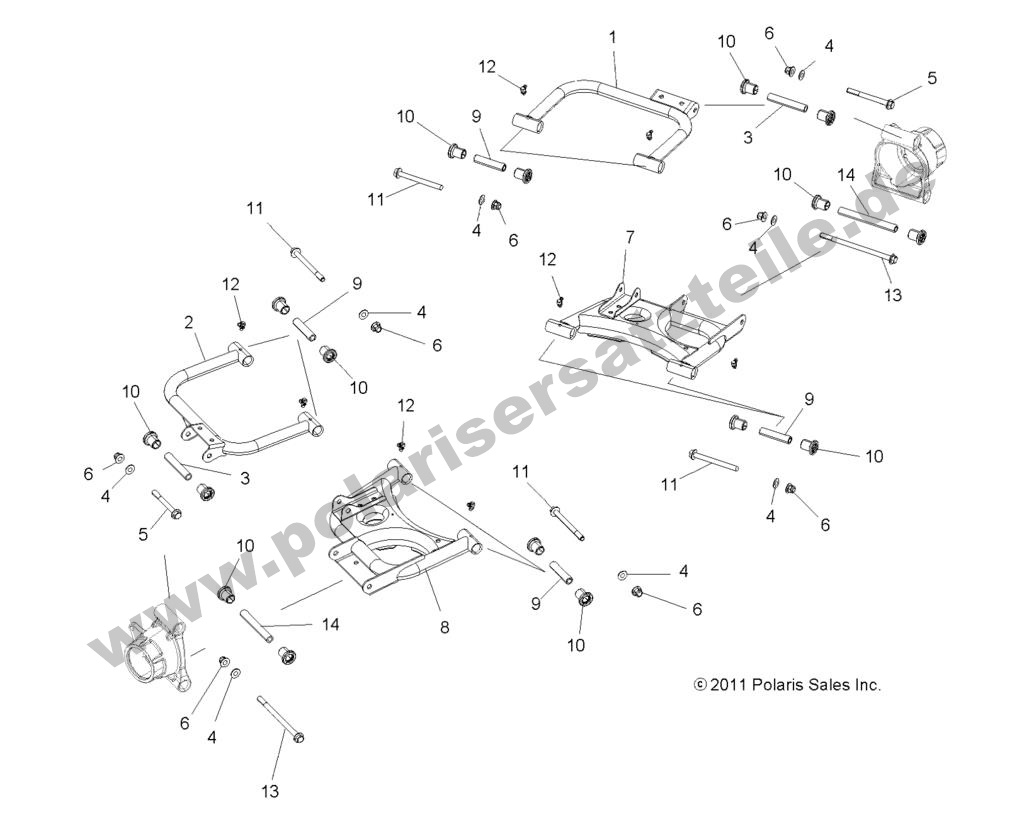 SUSPENSION, REAR CONTROL ARMS