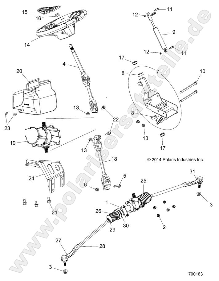 STEERING, POWER STEERING ASM