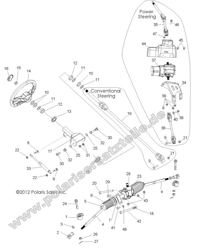 STEERING, STEERING ASM