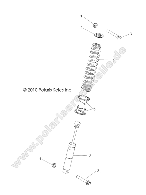 SUSPENSION, REAR SHOCK MOUNTING