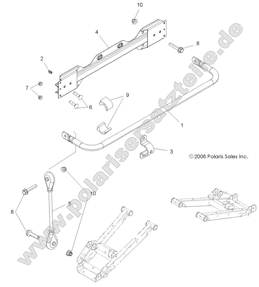 SUSPENSION, STABILIZER BAR, REAR