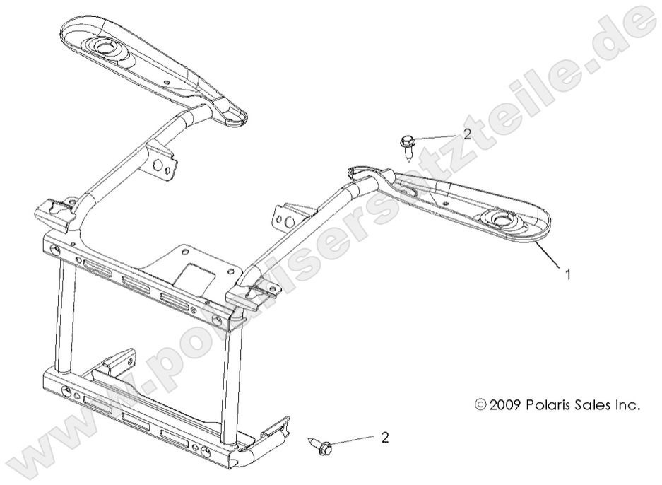 BODY, FRONT RACK MOUNTING