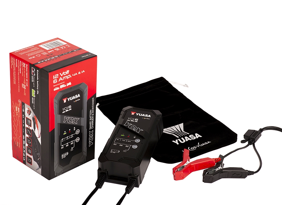 Yuasa_YCX6_Batterieladegeraet_12V_6A_fuer_Blei_Saeure___Lithium_Batterie_2 Yuasa YCX6 Batterieladegerät 12V 6A für Blei-Säure + Lithium Batterie