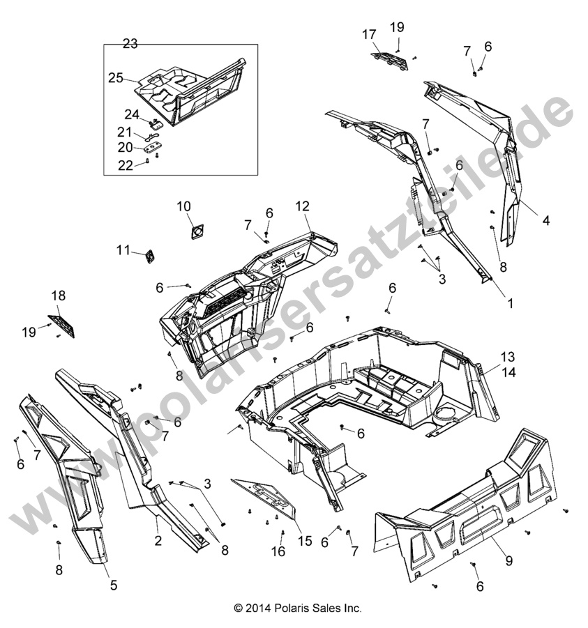 BODY, REAR RACK AND FENDERS