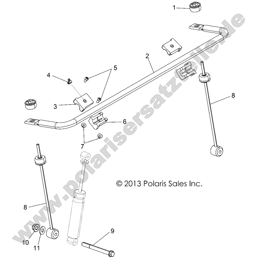 SUSPENSION, STABILIZER BAR, FRONT