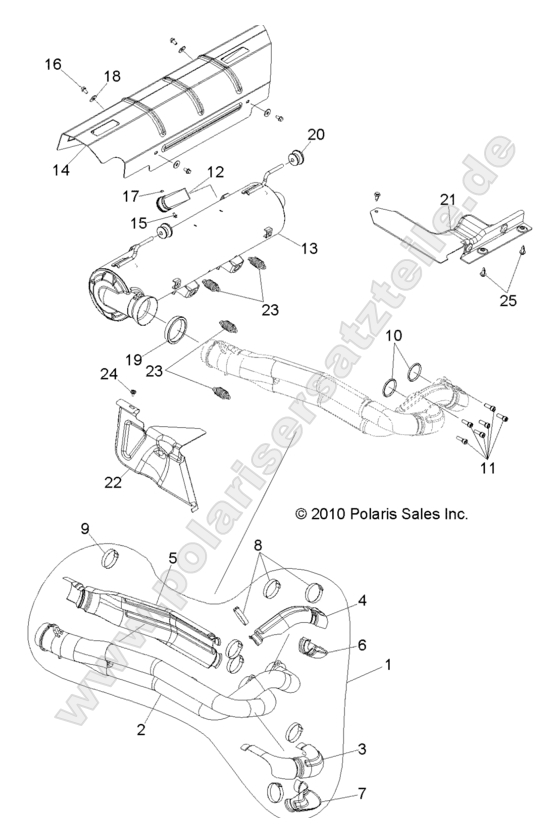 ENGINE, EXHAUST SYSTEM