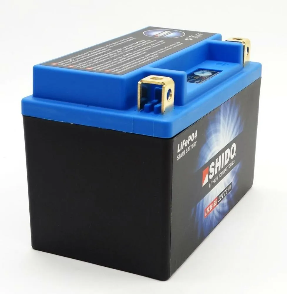 Shido LTX16-BS Lithium Ionen Batterie 12V LiFePO4 (YTX16-BS)