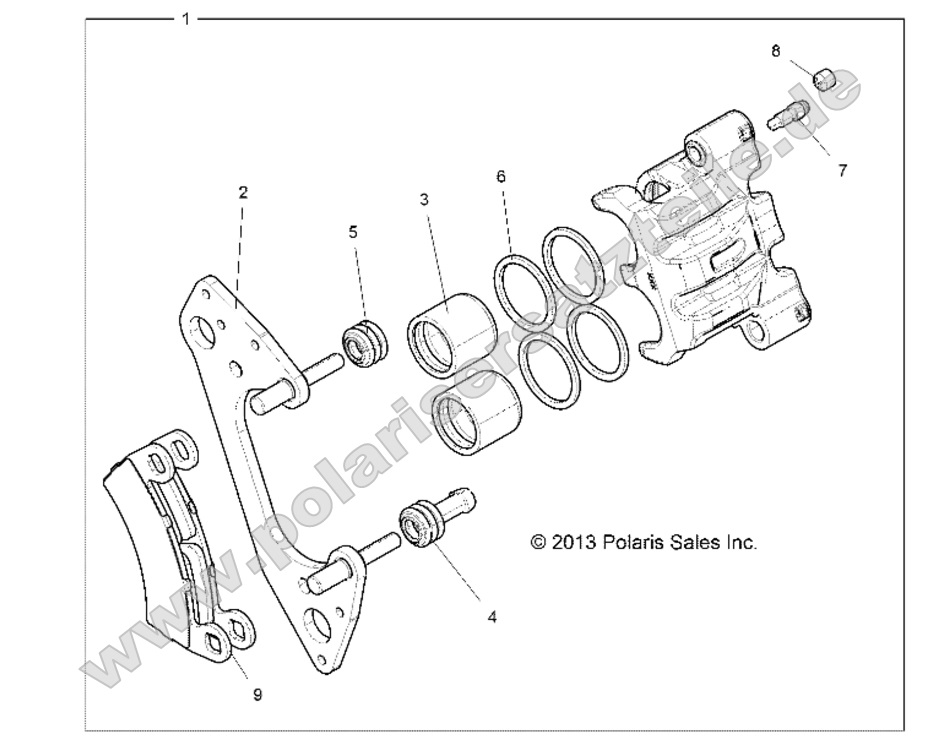 BRAKES, FRONT CALIPER