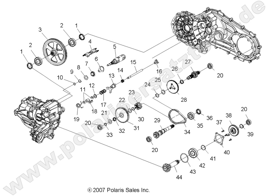 DRIVE TRAIN, MAIN GEARCASE INTERNALS