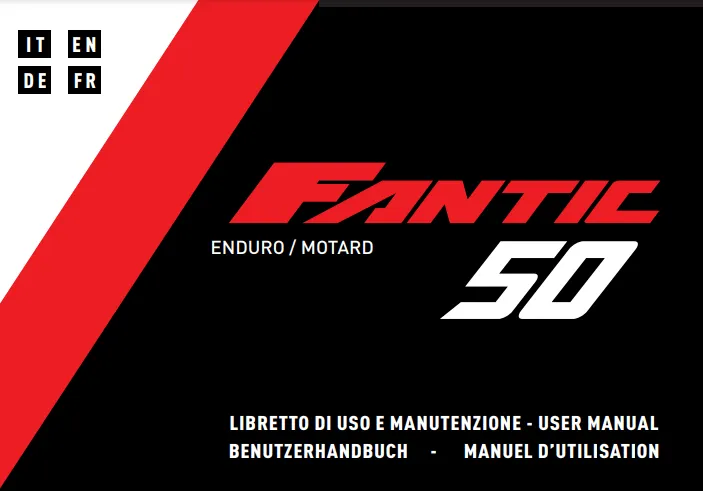 Fantic Benutzerhandbuch TL 50 Enduro / TL 50 Motard 2018-19