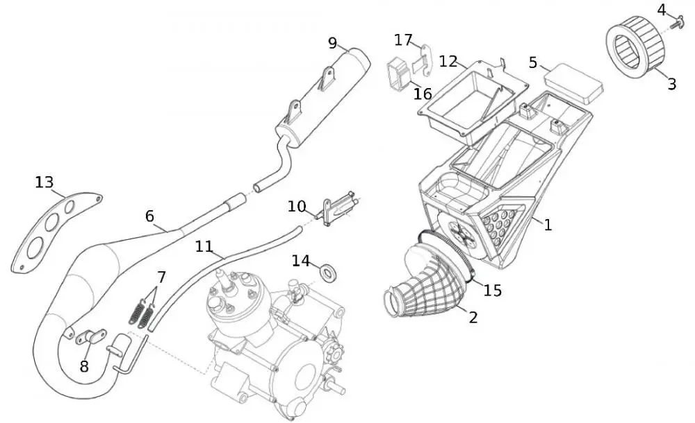 52732_15 Auspuff - Luftfilterkasten