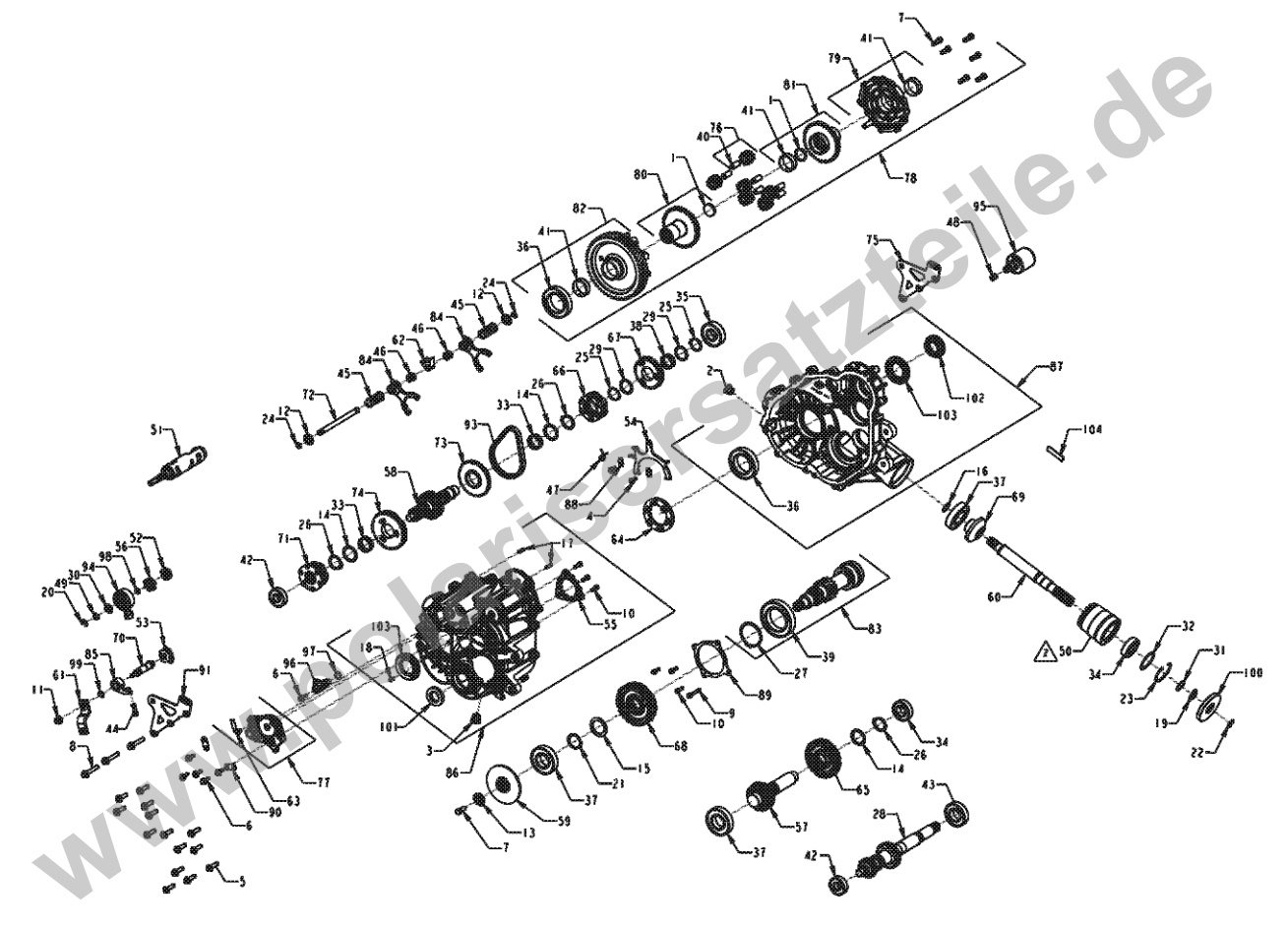 DRIVE TRAIN, MAIN GEARCASE INTERNALS